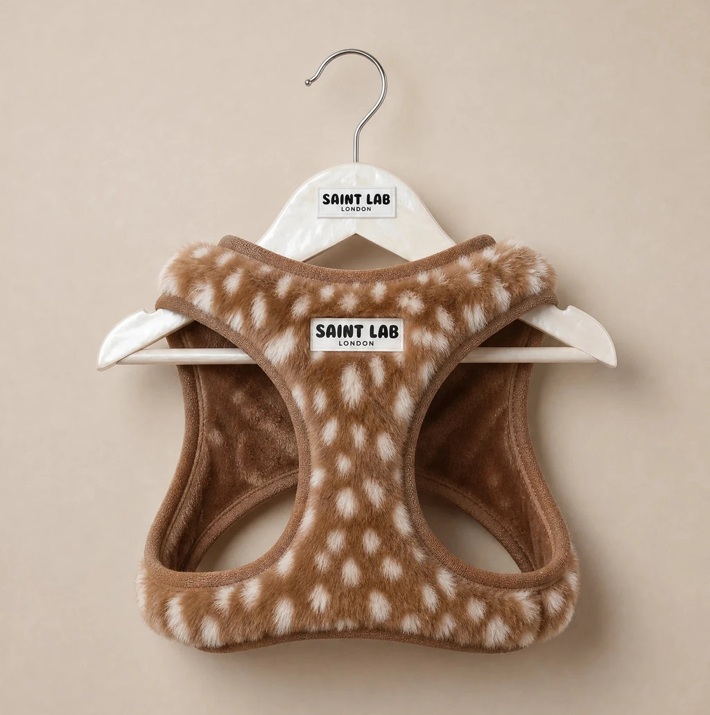Saint Lab Bambi Faux Fur Harness
