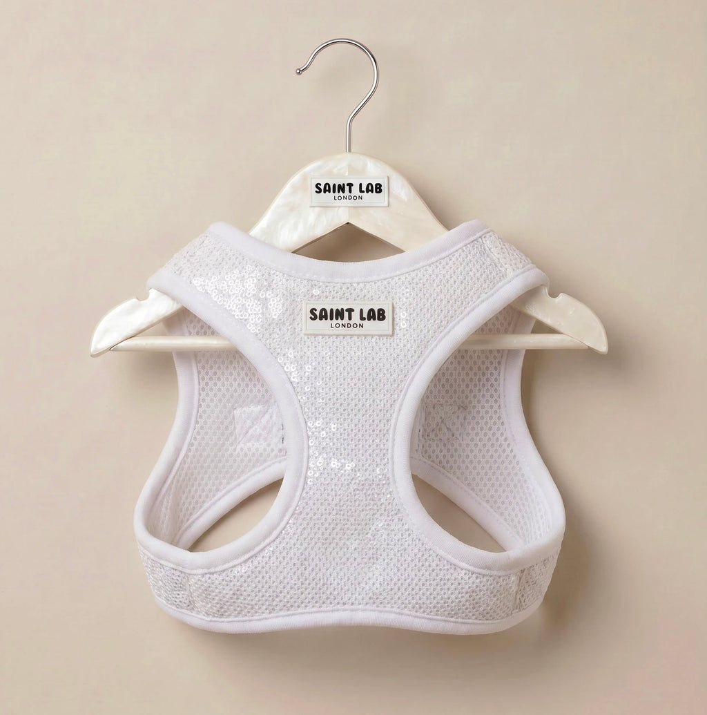 Saint Lab Sequin Vest Harness - White